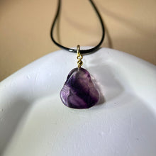 Load image into Gallery viewer, Fluorite Laughing Buddha Pendant Necklace 萤石弥勒佛吊坠项链
