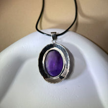 Load image into Gallery viewer, Amethyst Pendant Necklace 紫水晶镶嵌吊坠项链
