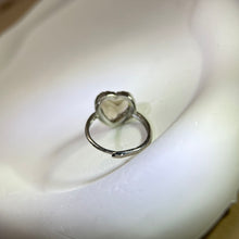 Load image into Gallery viewer, Smoky Quartz Love Heart Adjustable Ring 茶水晶爱心镶嵌活口戒指
