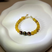 将图片加载到图库查看器，Amber Sandalwood Beads Bracelet 蜜蜡紫檀木珠链手链
