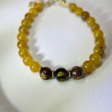 将图片加载到图库查看器，Amber Sandalwood Beads Bracelet 蜜蜡紫檀木珠链手链
