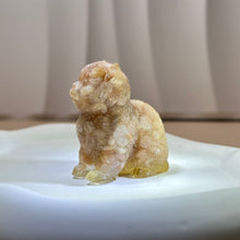 Load image into Gallery viewer, Orange Sunstone Resin Cat 橙色太阳石滴胶小猫
