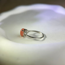 Load image into Gallery viewer, 925 Silver Rhodochrosite Adjustable Ring 红纹石银镶嵌活口戒指
