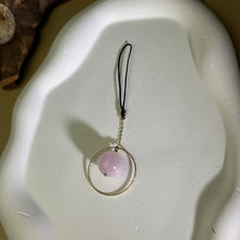 将图片加载到图库查看器，Purple Kunzite Ornament Cell Phone Charm Key Charm Bag Charm 紫锂辉挂饰手机链钥匙链包挂
