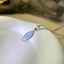 Load image into Gallery viewer, Blue Lace Agate Pendant 蓝纹玛瑙吊坠
