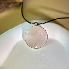 将图片加载到图库查看器，Rose Quartz Pendant Necklace 粉水晶吊坠项链
