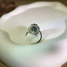 Load image into Gallery viewer, Blue Jade Adjustable Ring 糯种蓝水翡翠镶嵌活口戒指
