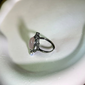 Rose Quartz Adjustable Ring 粉水晶镶嵌活口戒指