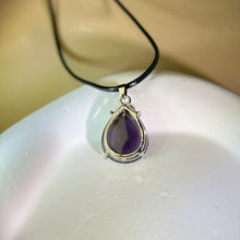 Load image into Gallery viewer, Amethyst Pendant Necklace 紫水晶吊坠项链
