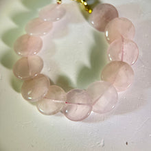 将图片加载到图库查看器，Rose Quartz Beads Bracelet 粉水晶珠链手链
