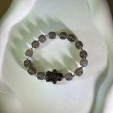 Load image into Gallery viewer, Smoky Quartz Gingerman Grey Agate Bads Bracelet 茶水晶姜饼人烟紫玛瑙手串
