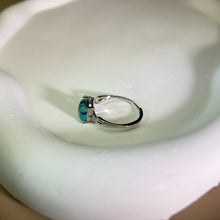 Load image into Gallery viewer, Blue Turquoise Adjustable Ring 蓝色松石镶嵌活口戒指
