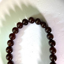 将图片加载到图库查看器，Ruby Garnet Fossil Coral Beads Bracelet 酒红石榴石珊瑚玉手串
