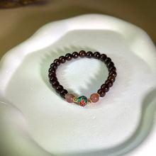 将图片加载到图库查看器，Ruby Garnet Carnelian Beads Bracelet 酒红石榴石粉色盐源玛瑙手串
