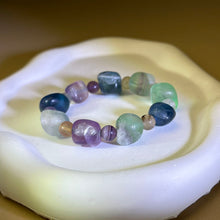 将图片加载到图库查看器，Fluorite Beads Bracelet 萤石手串
