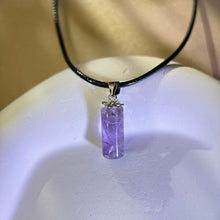 将图片加载到图库查看器，Amethyst Pendant Necklace 紫水晶吊坠项链
