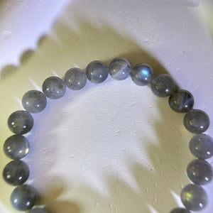 Labradorite Beads Bracelet 拉长石灰月光石手串