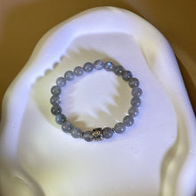 将图片加载到图库查看器，Labradorite Beads Bracelet 拉长石灰月光石手串
