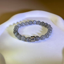 将图片加载到图库查看器，Labradorite Beads Bracelet 拉长石灰月光石手串
