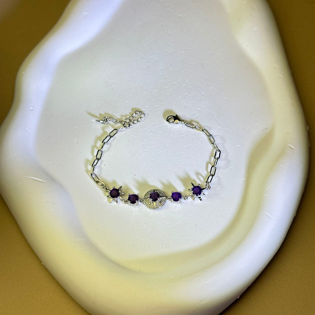 Amethyst Bracelet 紫水晶镶嵌手链