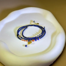 Load image into Gallery viewer, Lapis Lazuli Beads Bracelet 青金石珠链手链
