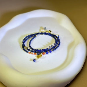 Lapis Lazuli Beads Bracelet 青金石珠链手链