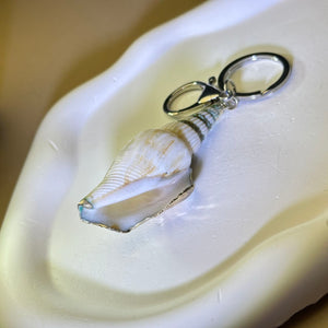 Sea Conch Shell Ornament Key Ring Bag Charm 海螺贝壳挂饰钥匙扣包挂