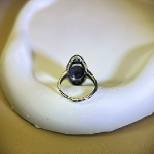 Hypersthene Adjustable Ring 金运石镶嵌活口戒指