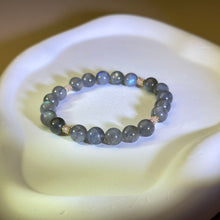 Load image into Gallery viewer, Labradorite Pink Opal Beads Bracelet 拉长石灰月光石粉澳宝手串
