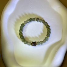 将图片加载到图库查看器，Green Nephrite Beads Bracelet 和田玉鸭蛋青玉糖玉手串
