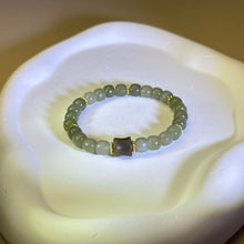 将图片加载到图库查看器，Green Nephrite Beads Bracelet 和田玉鸭蛋青玉糖玉手串
