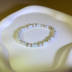 White Jade Guard Beads Bracelet 糯种白色翡翠葫芦手串