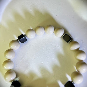 Cream Jasper Beads Bracelet 金膏玉手串