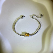 将图片加载到图库查看器，Citrine Bracelet 黄水晶镶嵌手链
