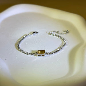 Citrine Bracelet 黄水晶镶嵌手链