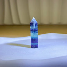 Load image into Gallery viewer, Fluorite Point Wand 萤石单尖六棱柱
