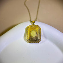 Load image into Gallery viewer, Amber Pendant 蜜蜡镶嵌吊坠
