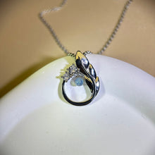 Load image into Gallery viewer, Aquamarine Pendant 海蓝宝镶嵌吊坠
