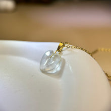 Load image into Gallery viewer, Clear Quartz Love Heart Pendant 白水晶爱心吊坠
