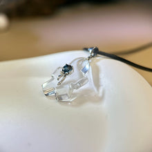 Load image into Gallery viewer, Clear Quartz London Blue Topaz Ginger Man Pendant Necklace 白水晶伦敦蓝托帕石镶嵌姜饼人吊坠项链
