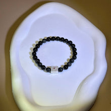 Load image into Gallery viewer, Rainbow Sheen Obsidian Beads Bracelet 彩眼黑曜石手串
