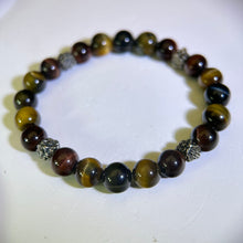 将图片加载到图库查看器，Tiger&#39;s Eye Beads Bracelet 虎眼石手串
