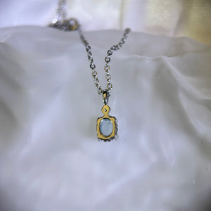 Aquamarine Pendant 海蓝宝镶嵌吊坠