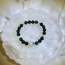 将图片加载到图库查看器，Green Jade Beads Bracelet 糯种翡翠手串
