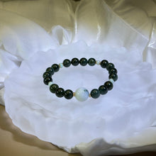 将图片加载到图库查看器，Green Jade Beads Bracelet 糯种翡翠手串
