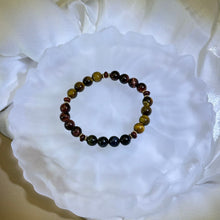 将图片加载到图库查看器，Tiger&#39;s Eye Beads Bracelet 虎眼石手串
