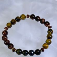 将图片加载到图库查看器，Tiger&#39;s Eye Beads Bracelet 虎眼石手串
