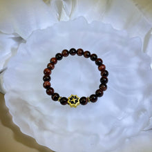 将图片加载到图库查看器，Red Tiger&#39;s Eye Beads Bracelet 红色虎眼石手串
