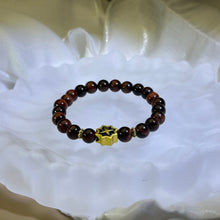 将图片加载到图库查看器，Red Tiger&#39;s Eye Beads Bracelet 红色虎眼石手串
