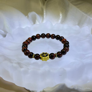 Red Tiger's Eye Beads Bracelet 红色虎眼石手串